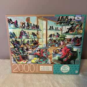Milton Bradley Carnaby Street Shoe Shop 2000pc Puzzle New Sealed